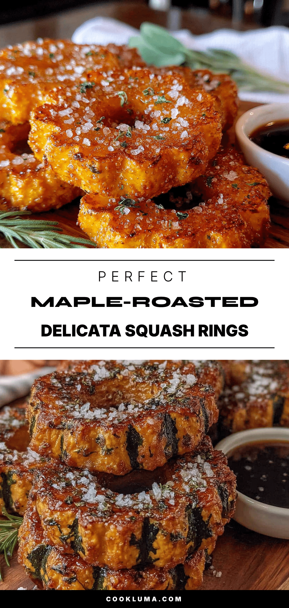 maple-roasted delicata squash rings recipe