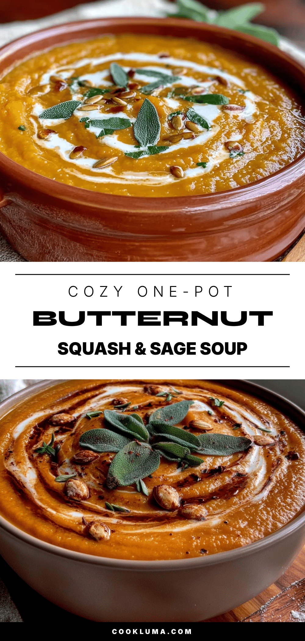 one-pot butternut squash and sage soup recipe