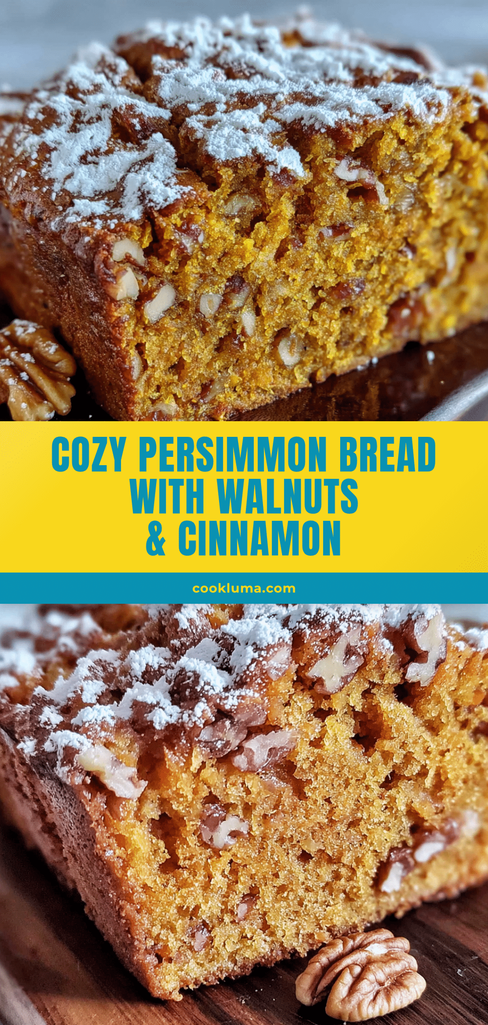 persimmon bread with walnuts and cinnamon recipe