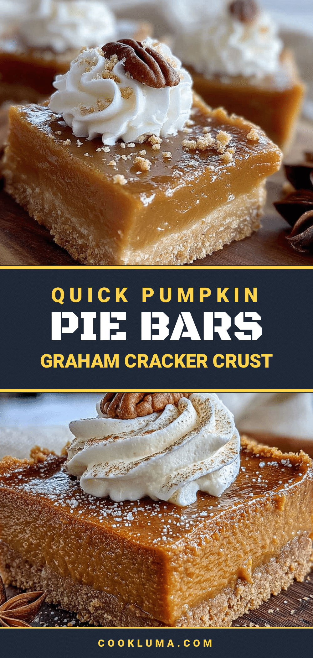 pumpkin pie bars recipe