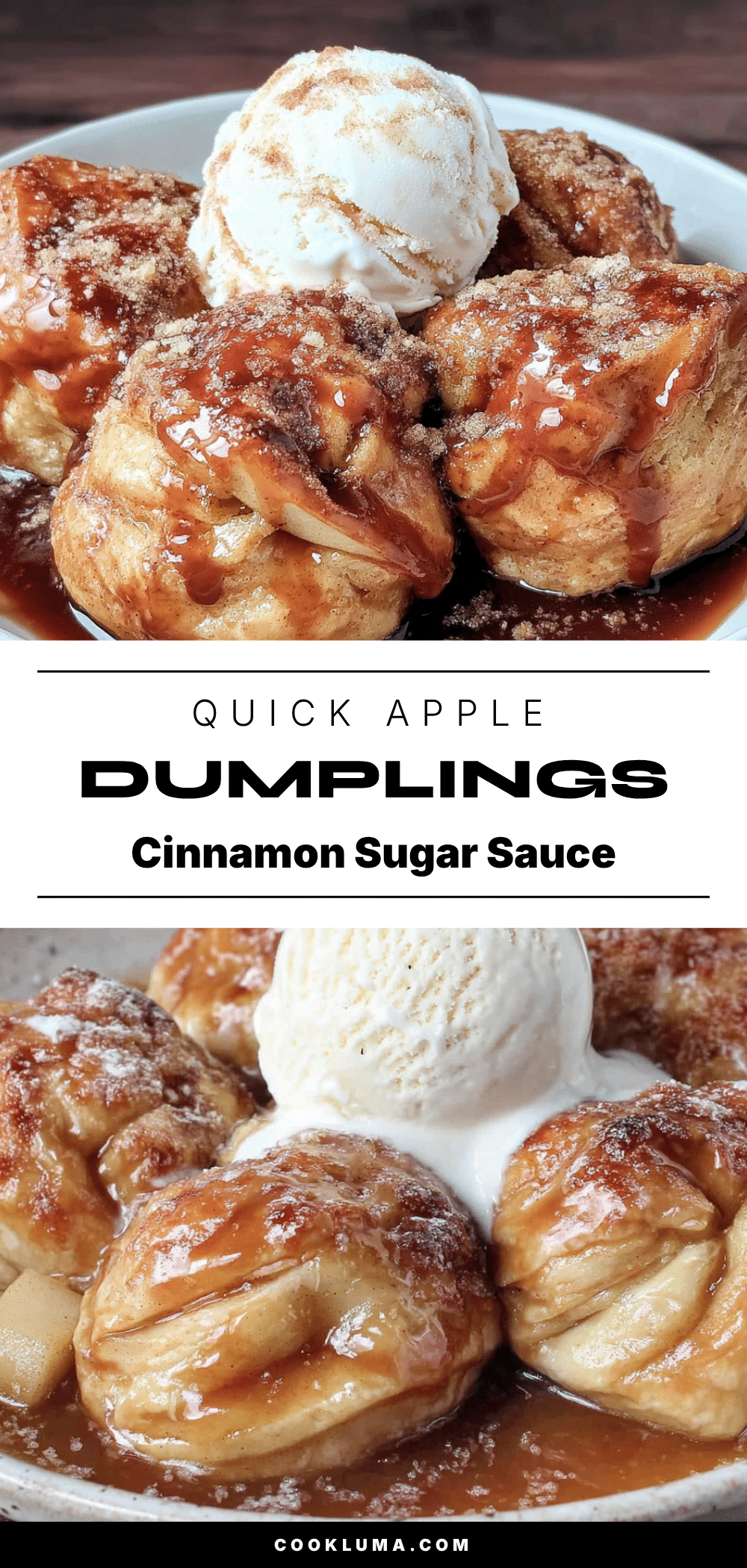 quick apple dumplings recipe