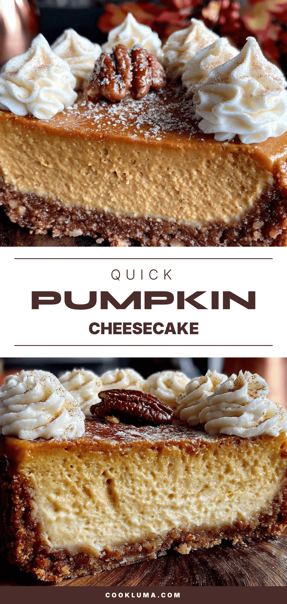 quick pumpkin cheesecake with gingersnap crust recipe