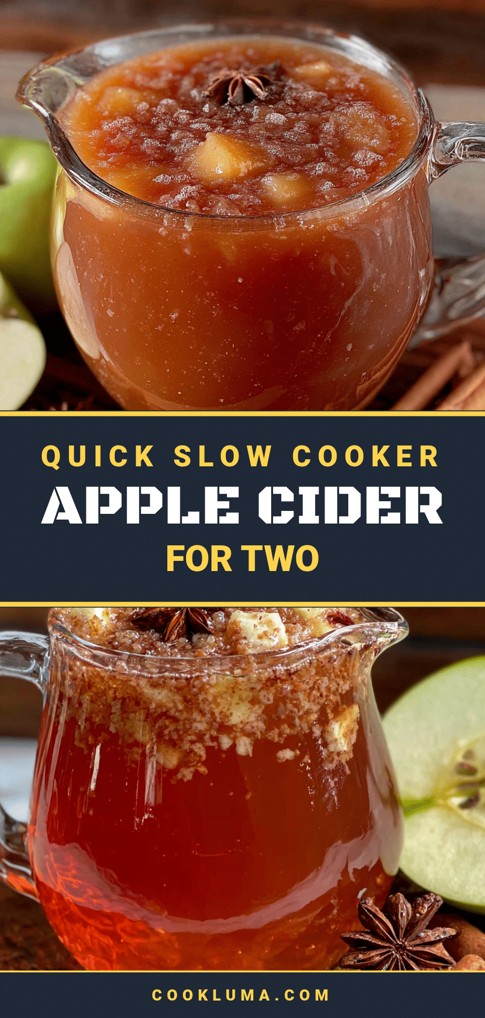 quick slow cooker apple cider for two recipe