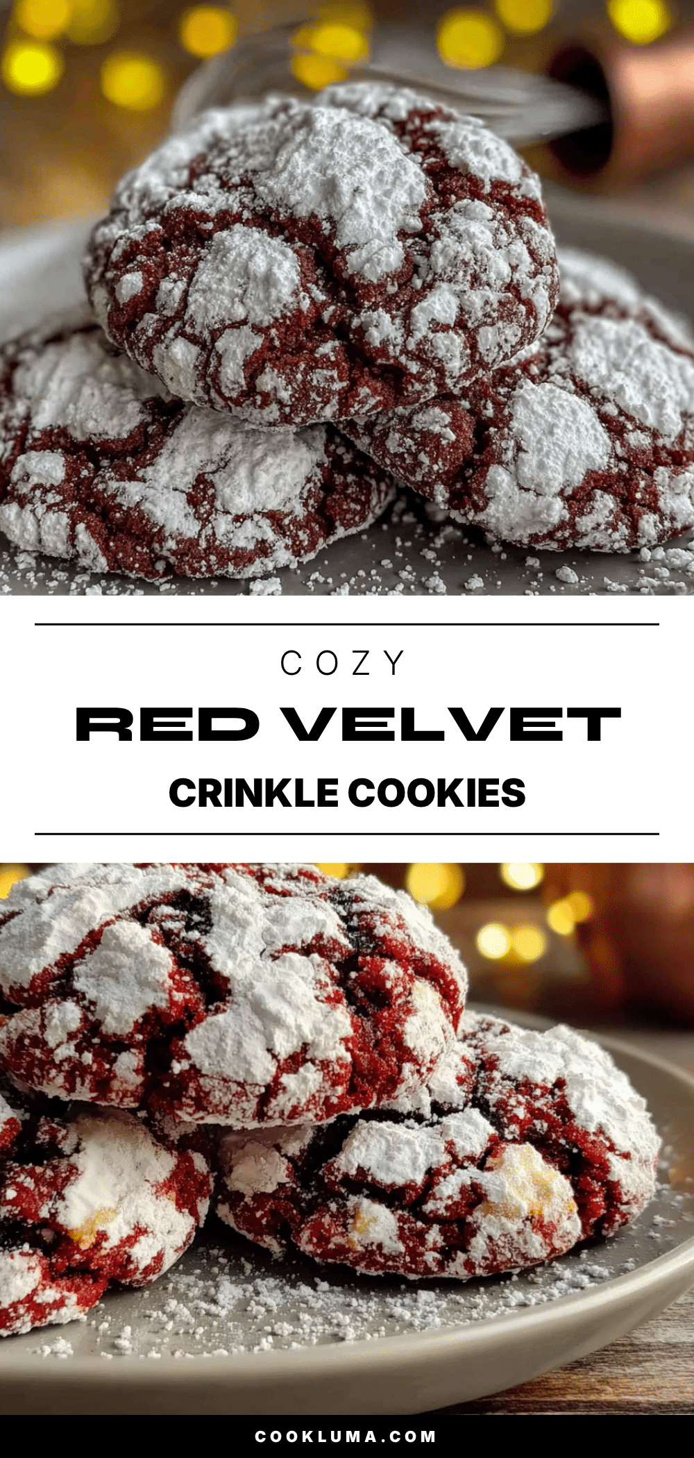 red velvet crinkle cookies recipe