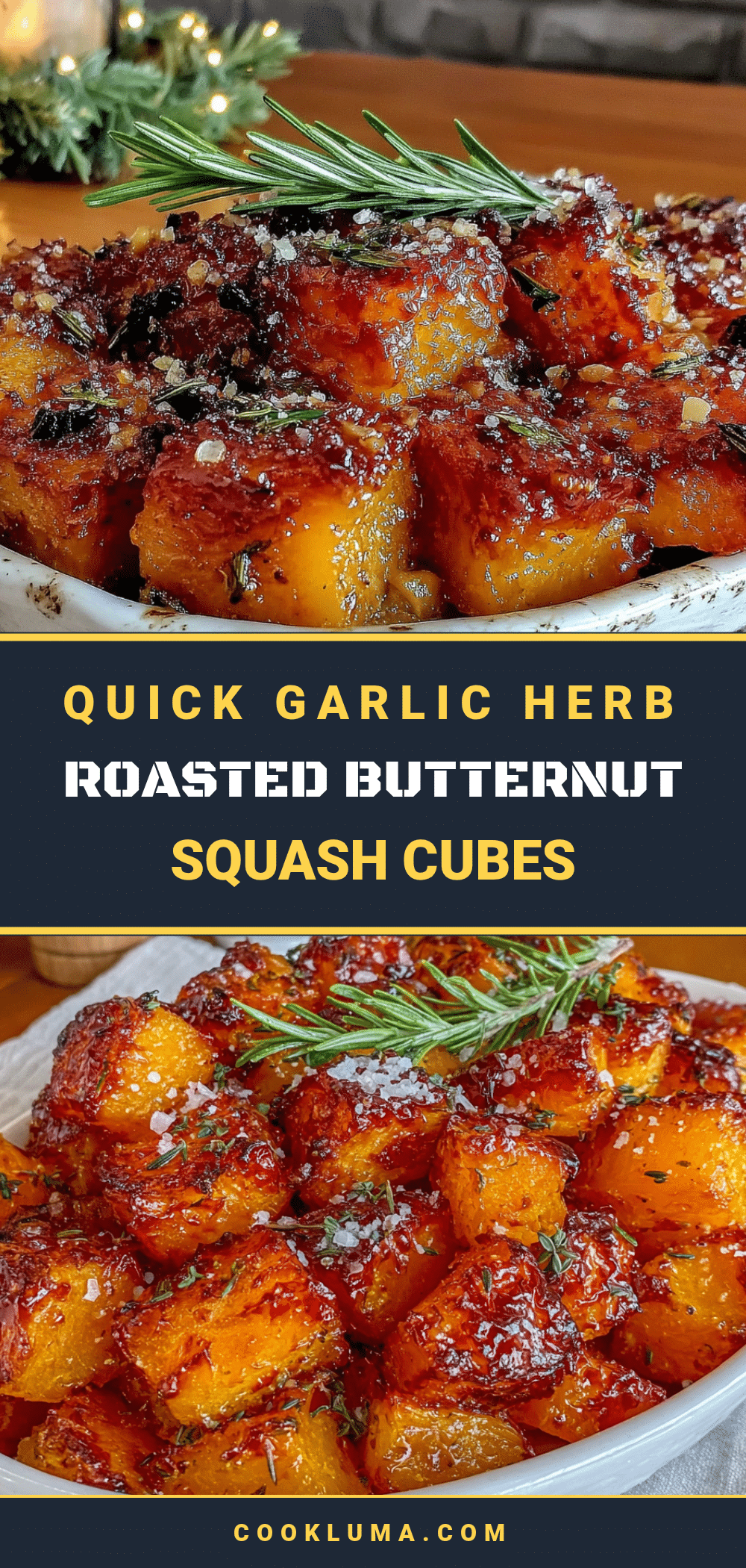 roasted butternut squash cubes recipe