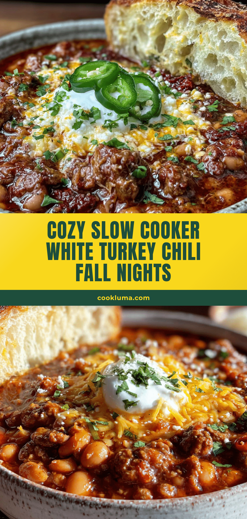 slow cooker white turkey chili recipe