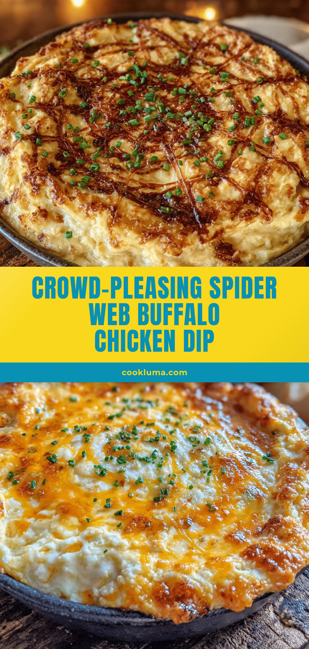 spider web buffalo chicken dip recipe