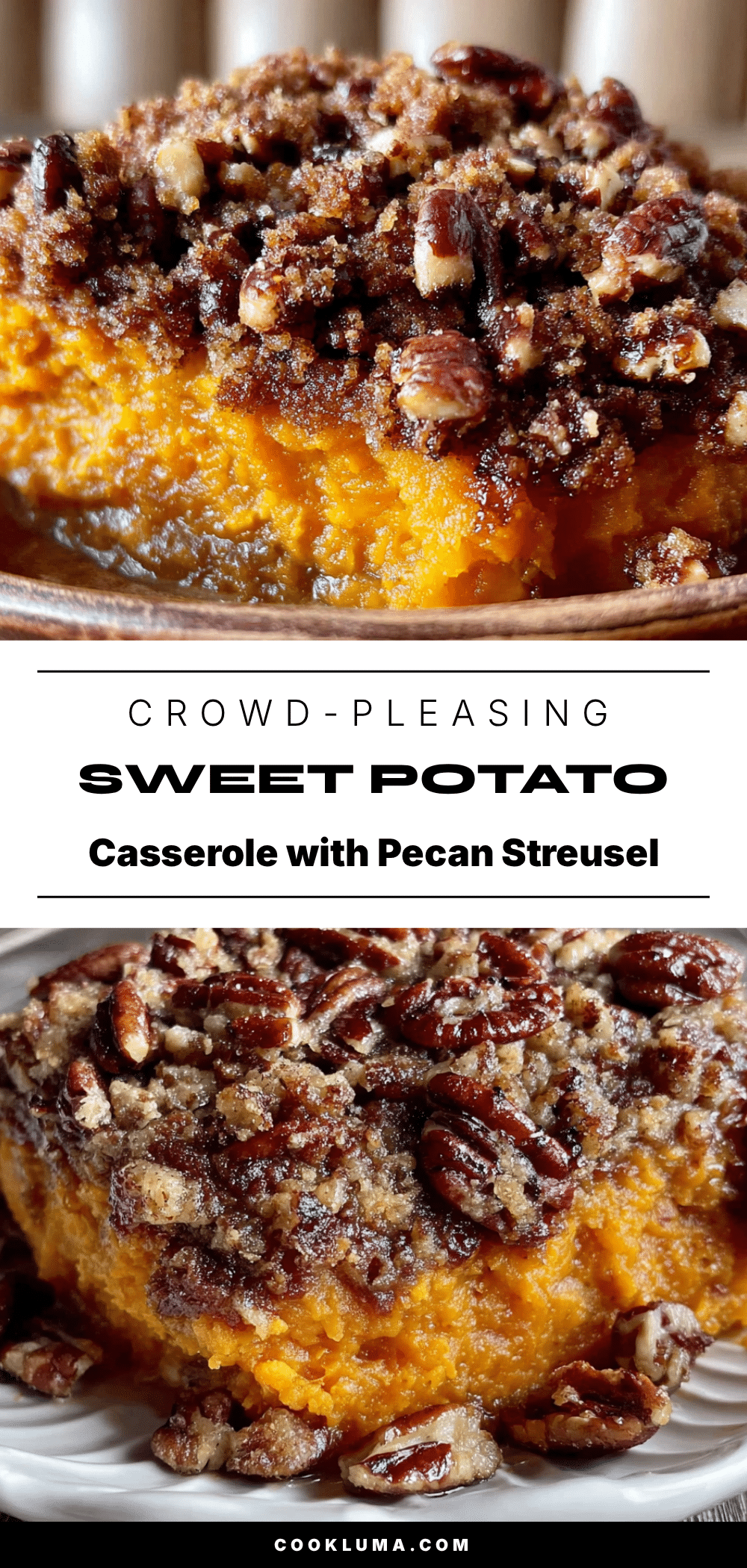 sweet potato casserole with pecan streusel recipe