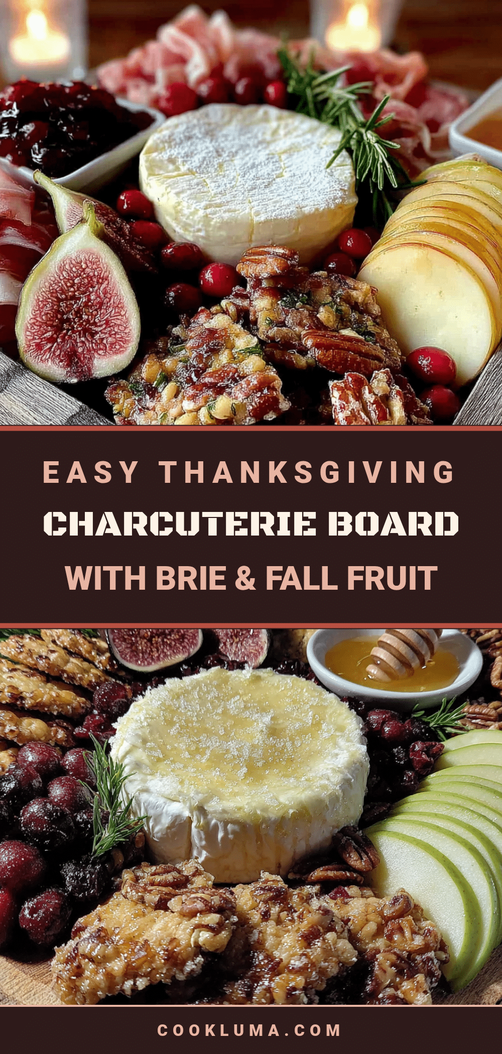 Thanksgiving charcuterie board with Brie recipe