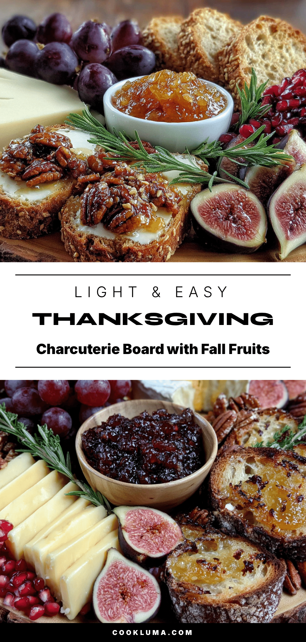 Thanksgiving charcuterie board with fall fruits recipe