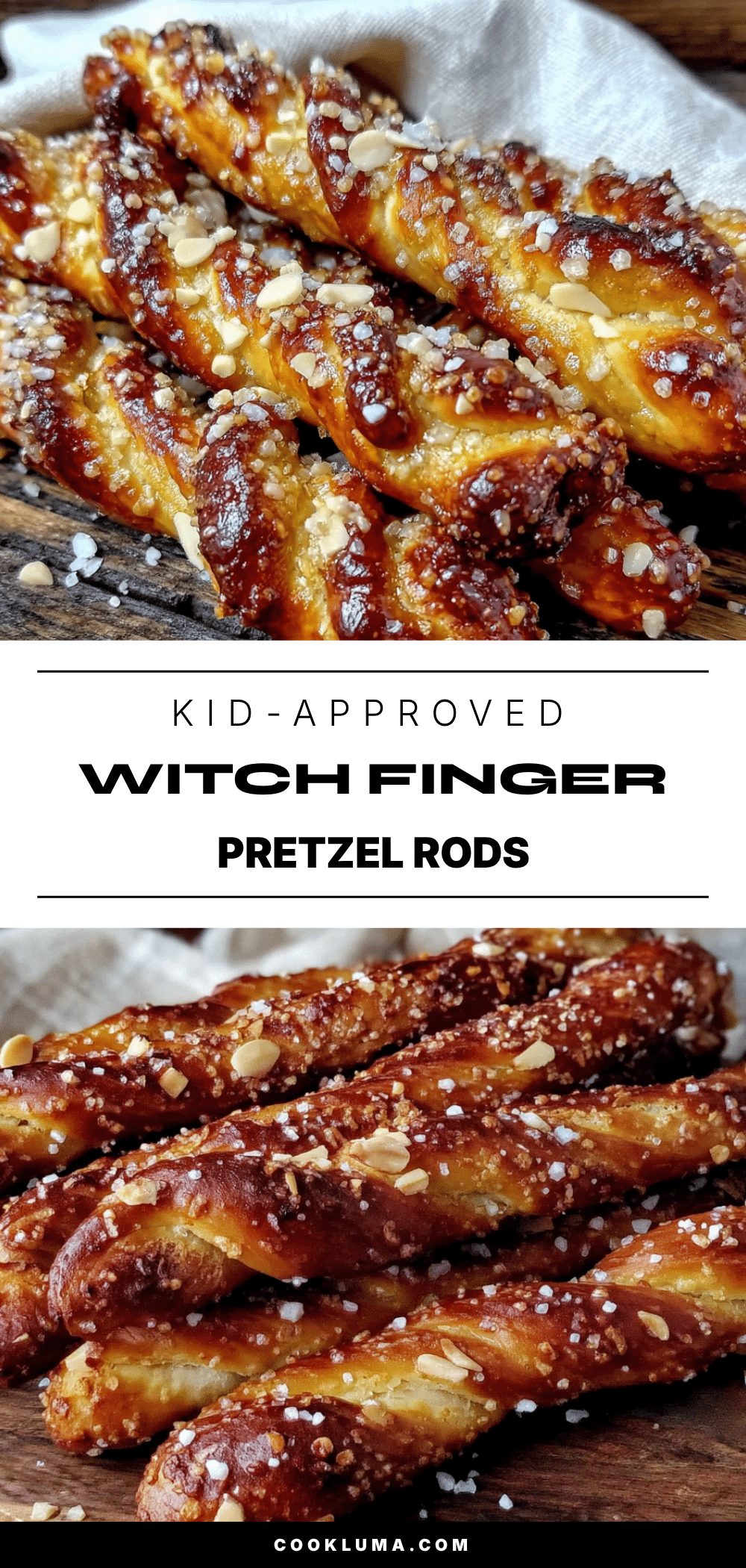 witch finger pretzel rods recipe