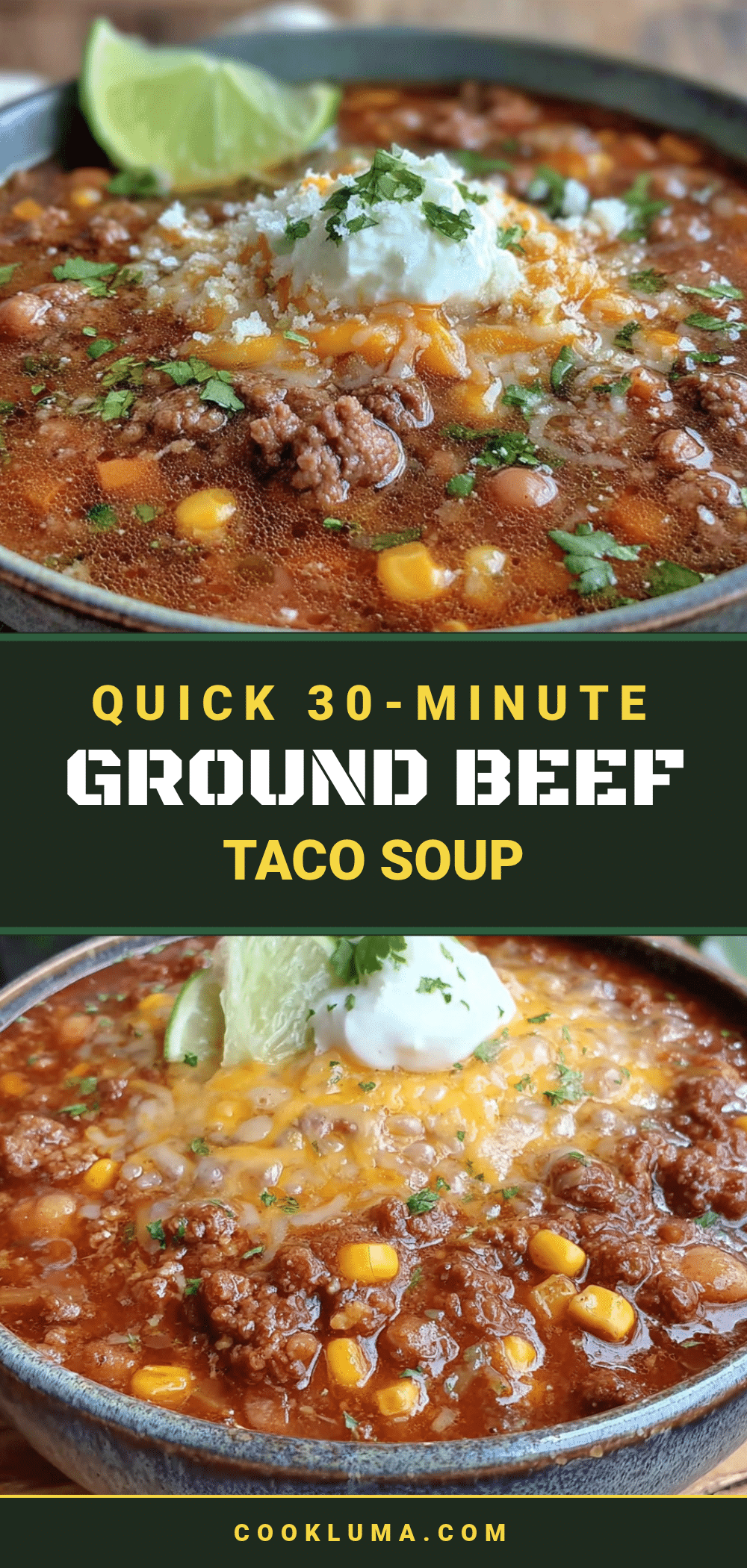 best 30-minute ground beef taco soup recipe