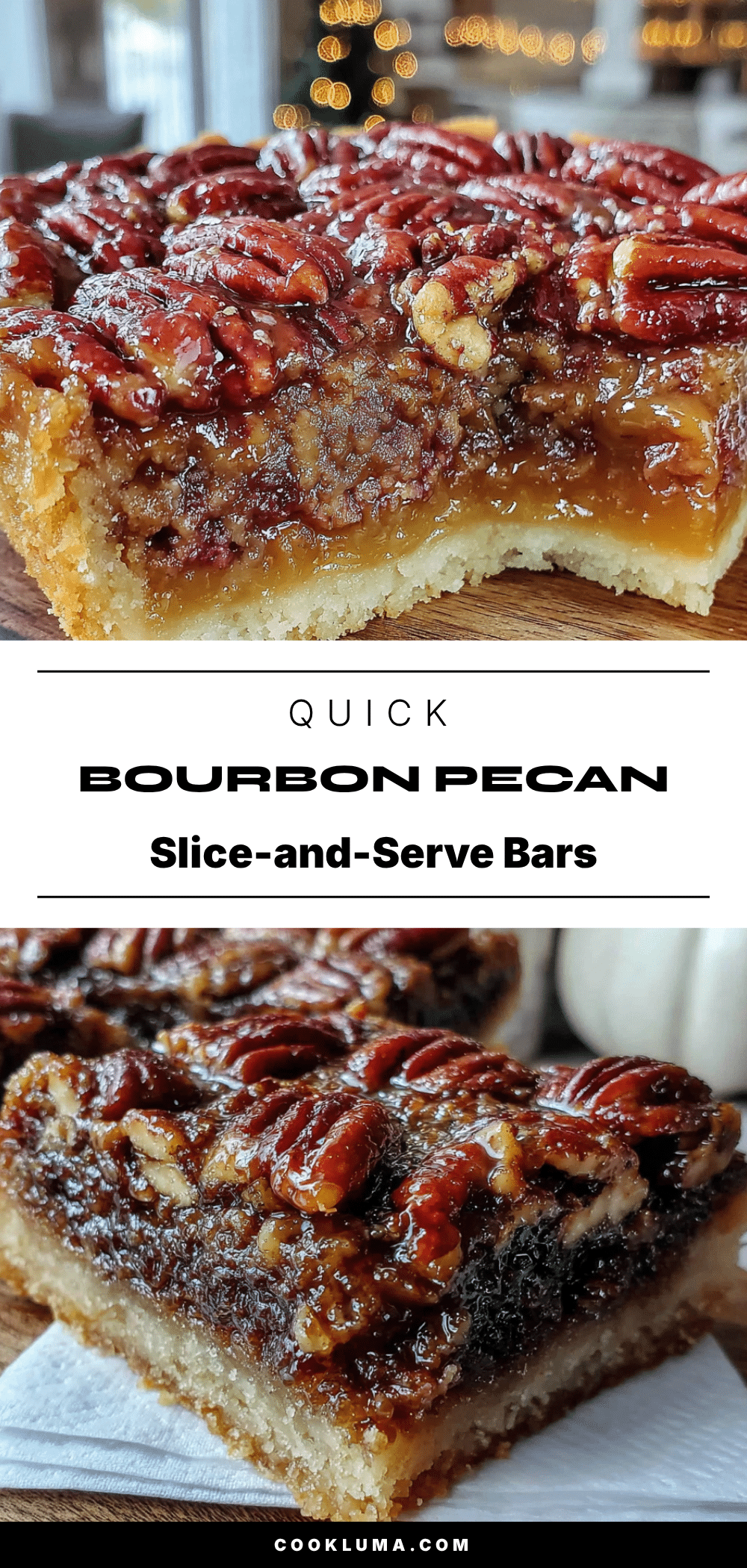 bourbon pecan pie bars recipe