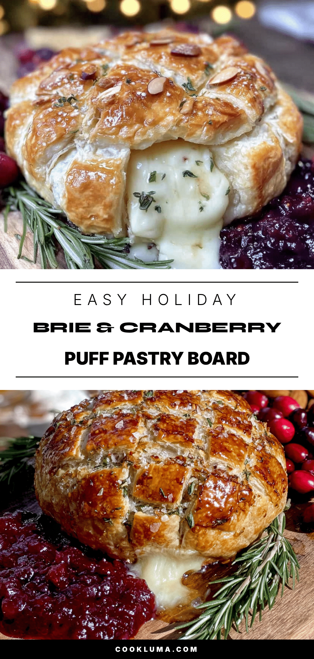 brie and cranberry puff pastry board recipe