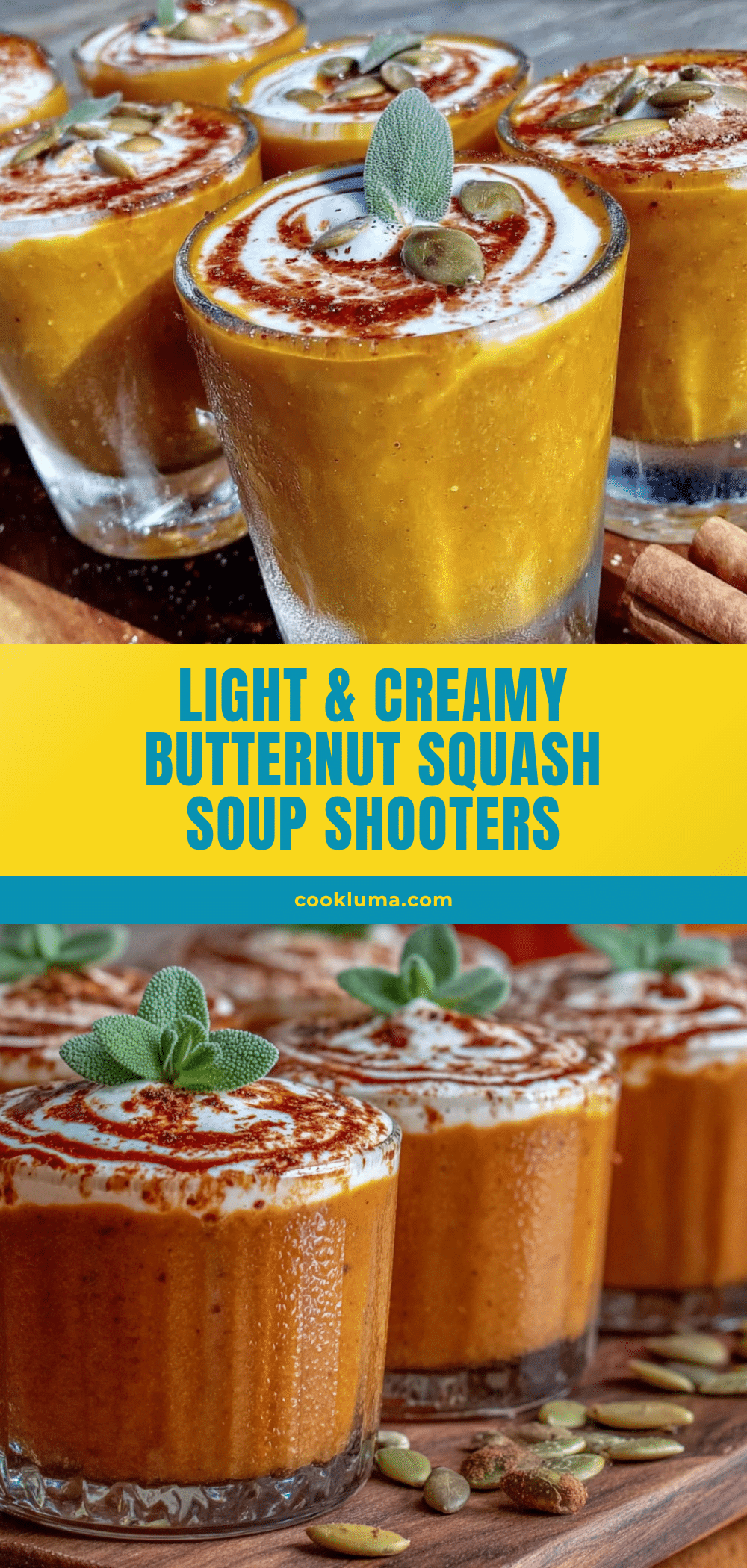 butternut squash soup shooters recipe