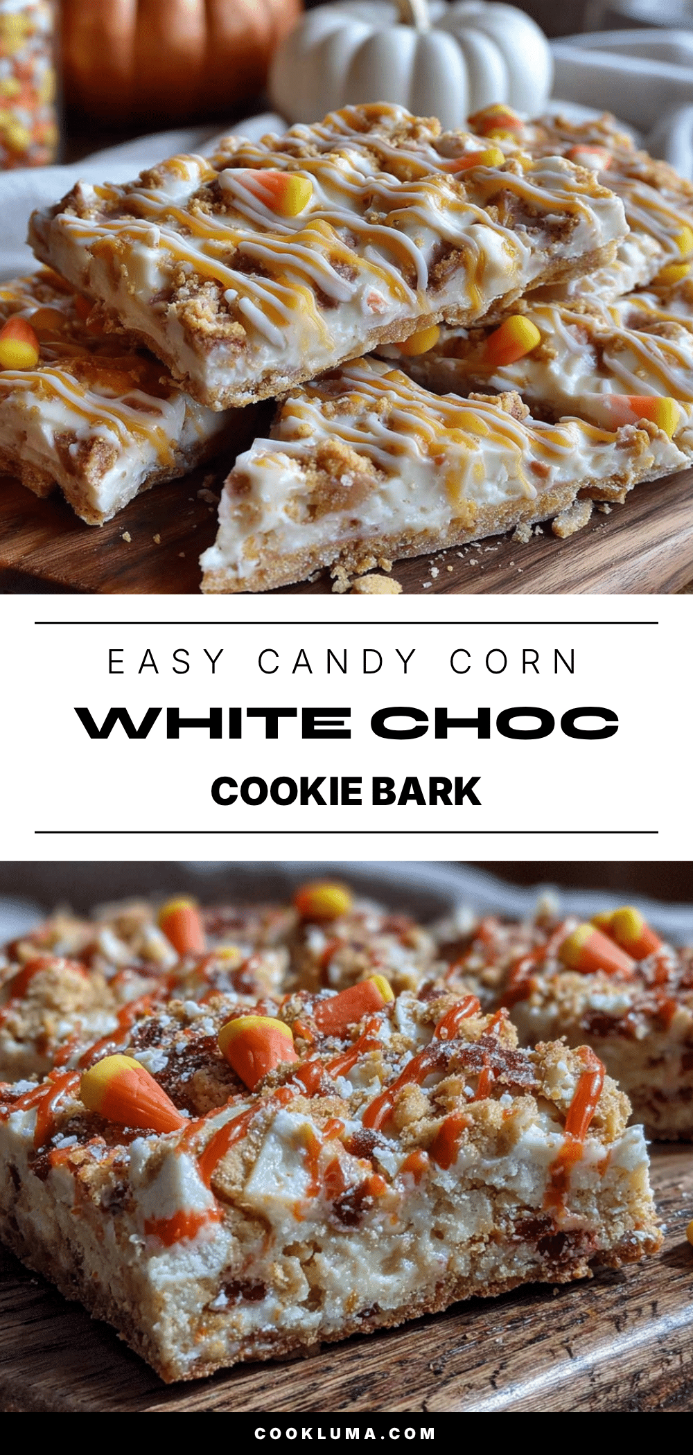 candy corn white chocolate cookie bark recipe