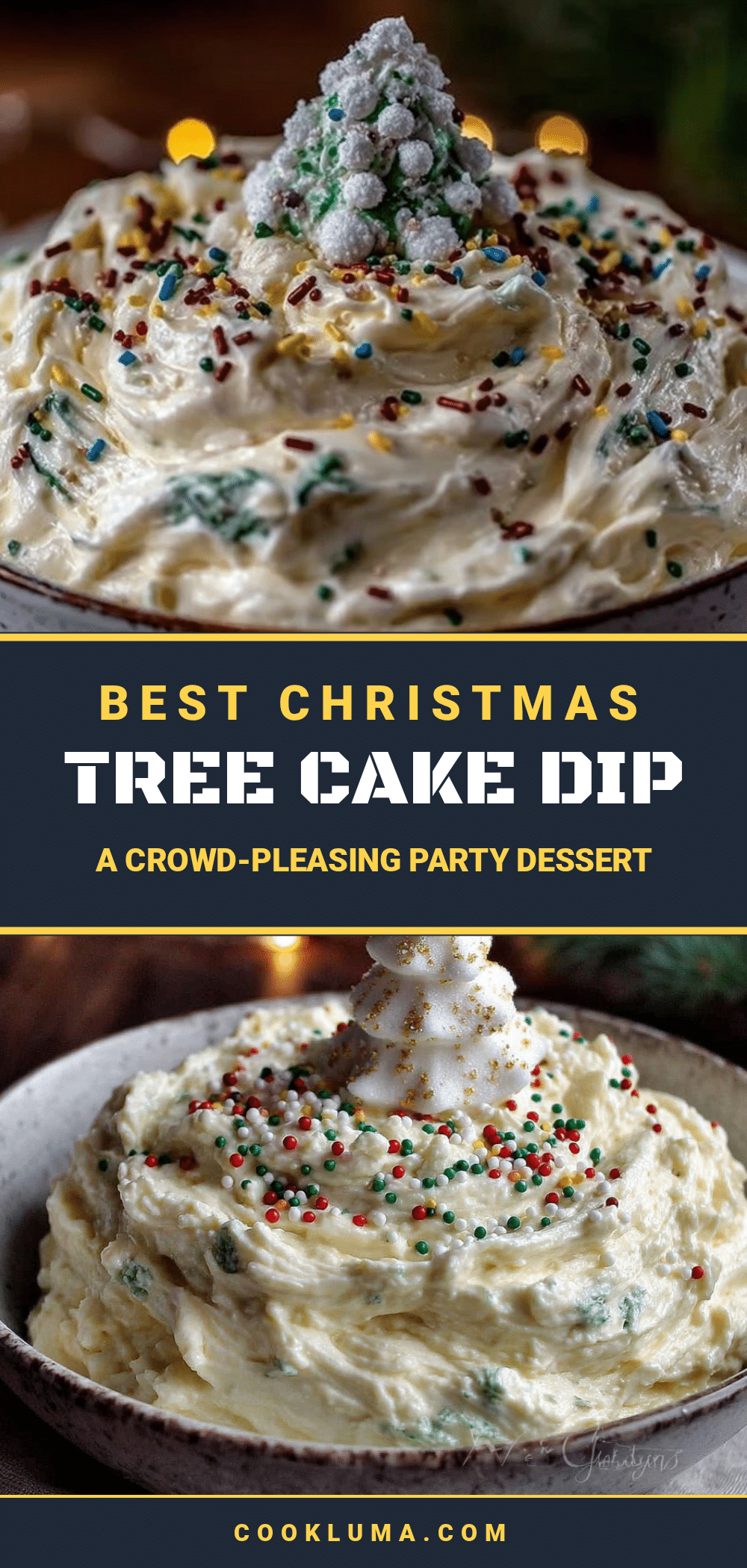christmas tree cake dip recipe