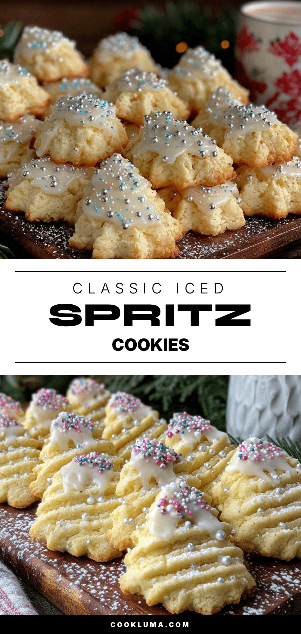 classic iced spritz cookies recipe