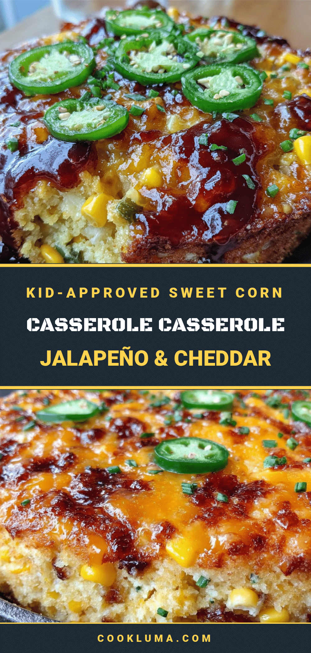 corn casserole with jalapeño and cheddar recipe