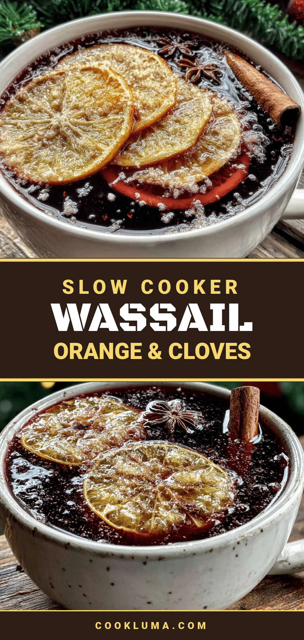 cozy slow cooker wassail recipe
