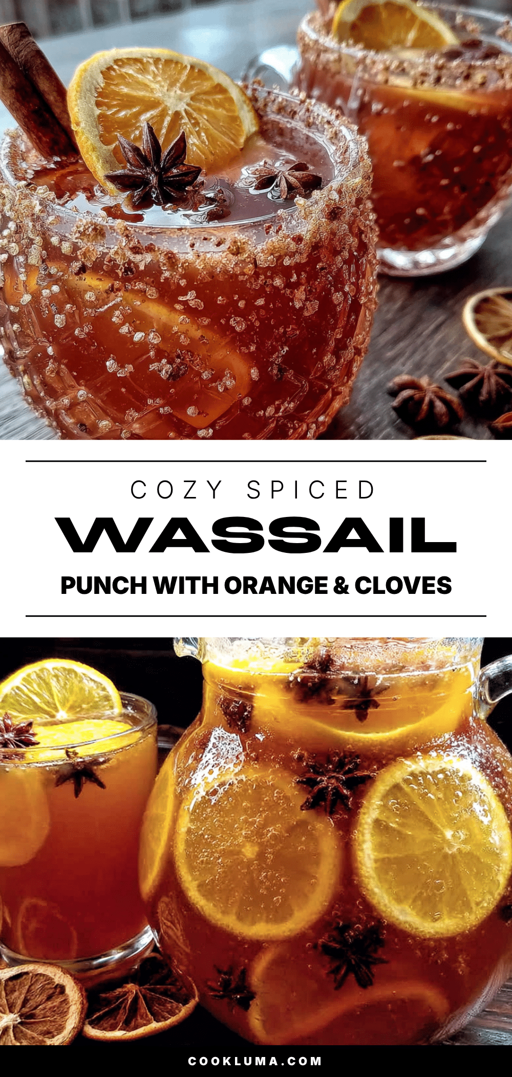cozy spiced wassail punch with orange and cloves recipe