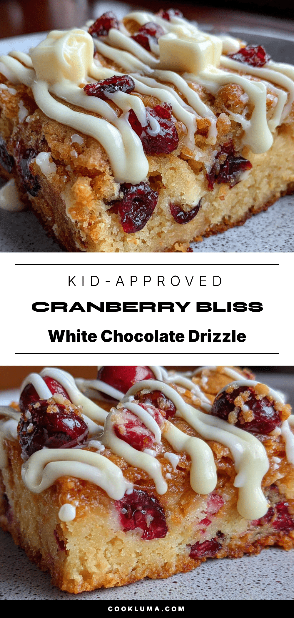 cranberry bliss blondies recipe