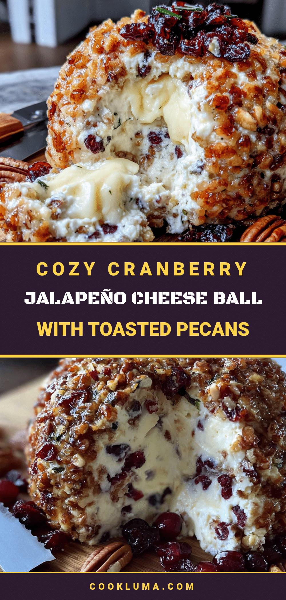 cranberry jalapeño cheese ball recipe