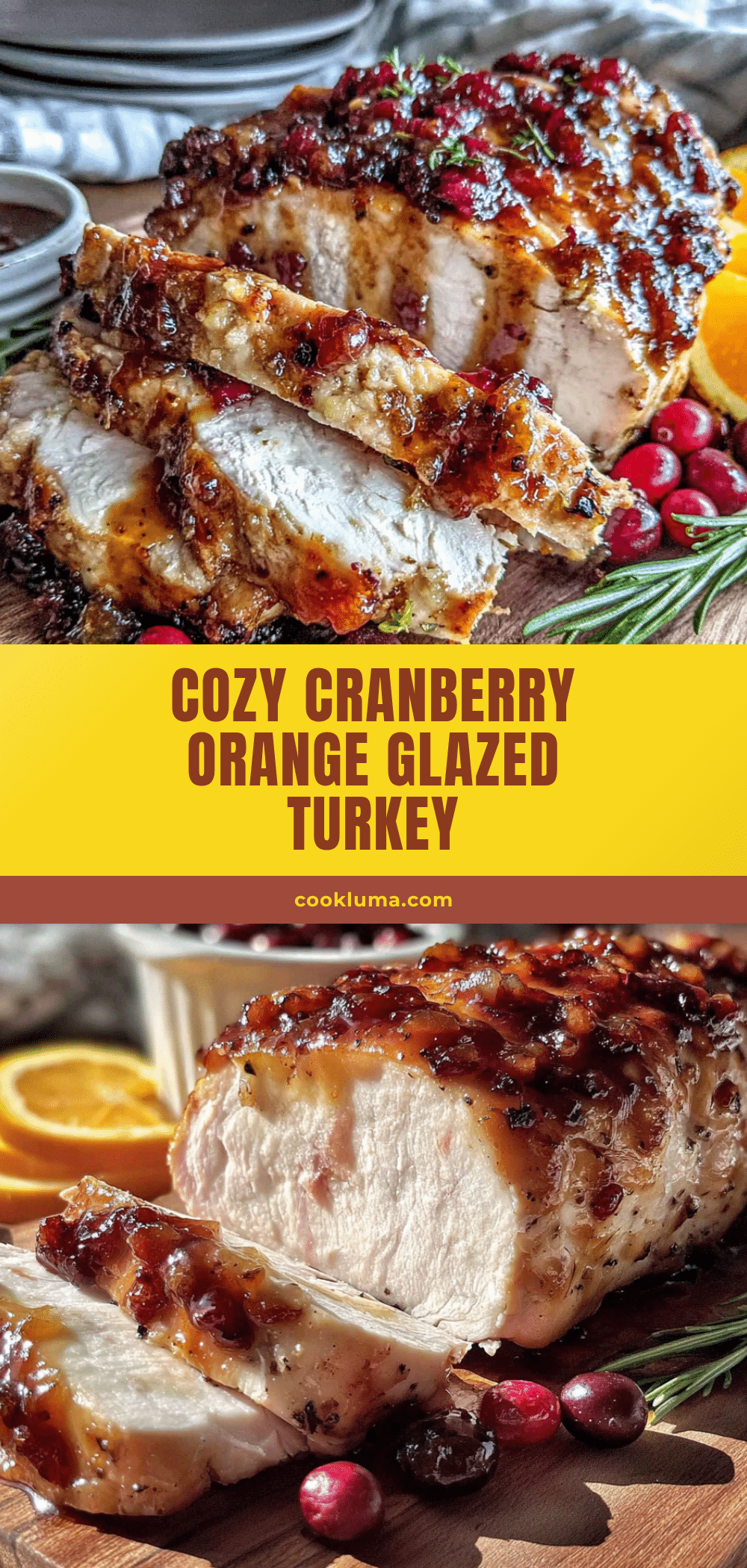 cranberry orange glazed turkey breast for two recipe