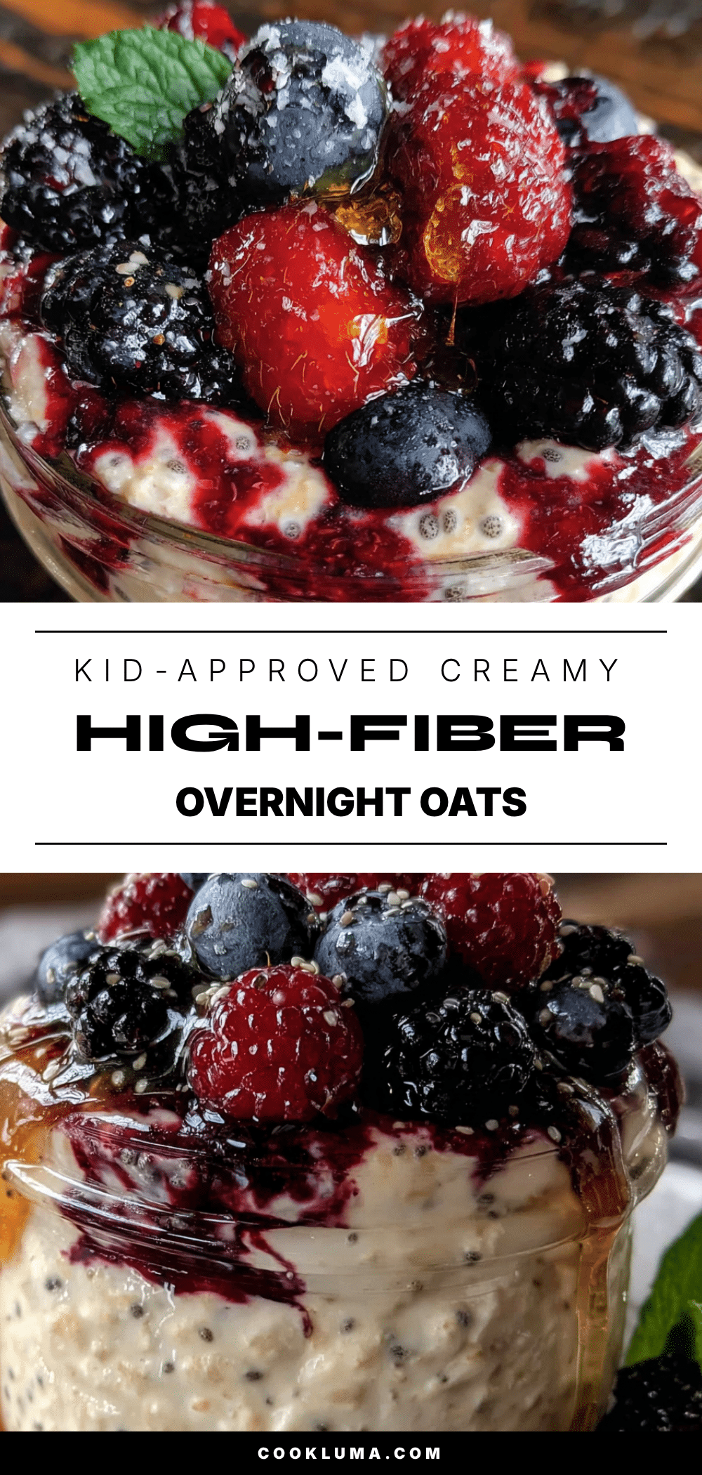 creamy high-fiber overnight oats recipe