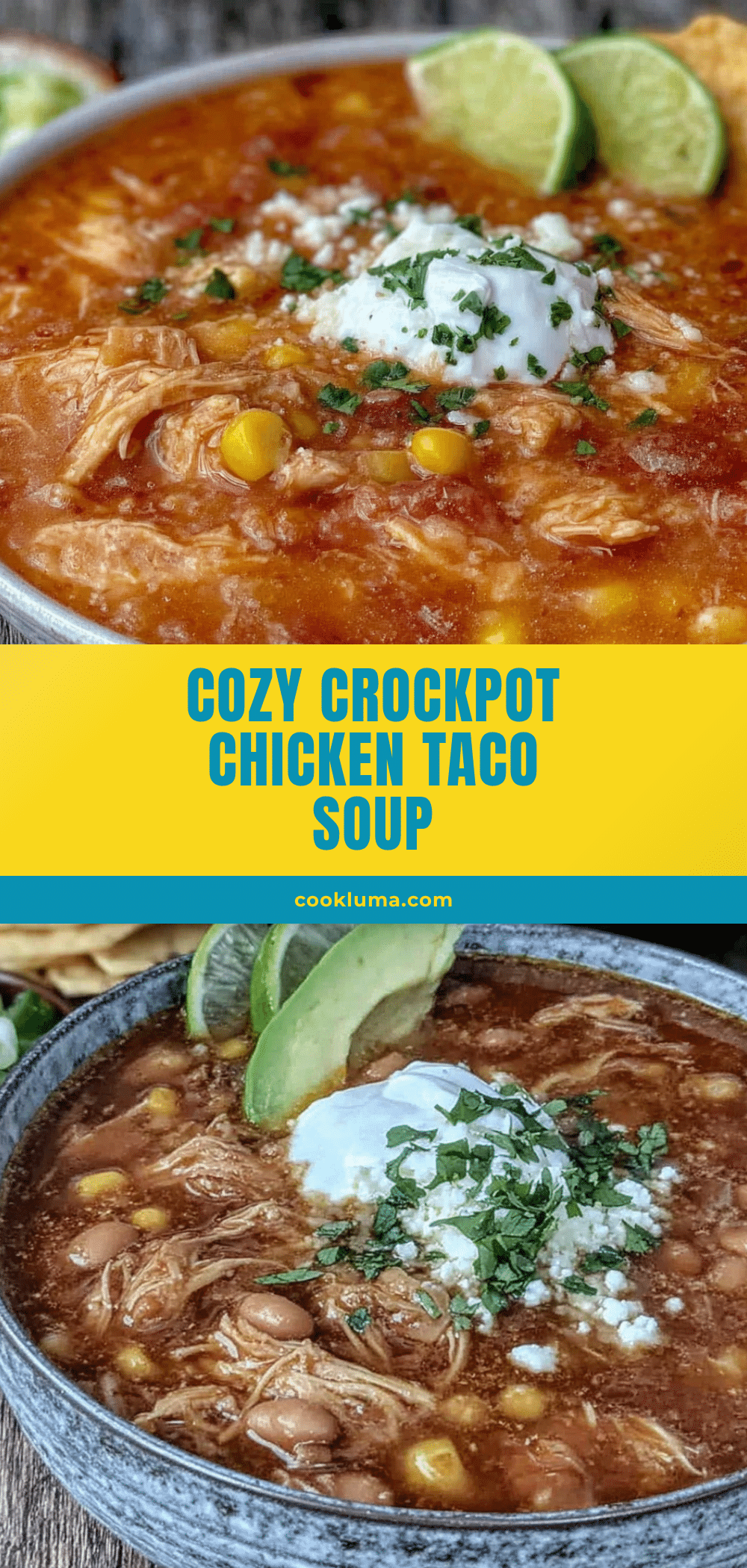 crockpot chicken taco soup recipe