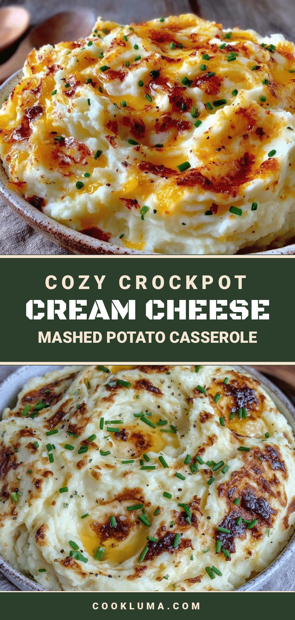 crockpot cream cheese mashed potato casserole recipe