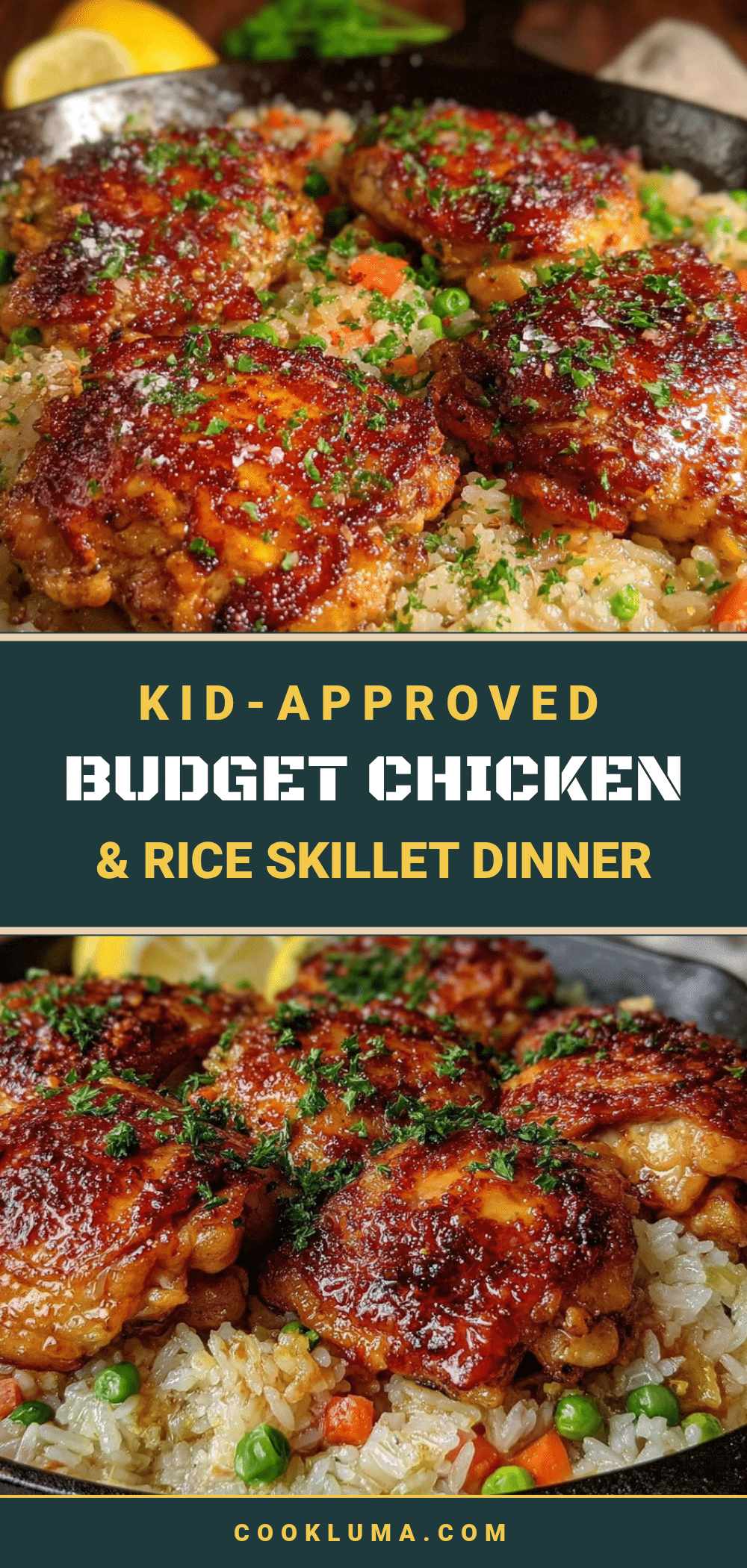 easy budget chicken & rice skillet dinner recipe