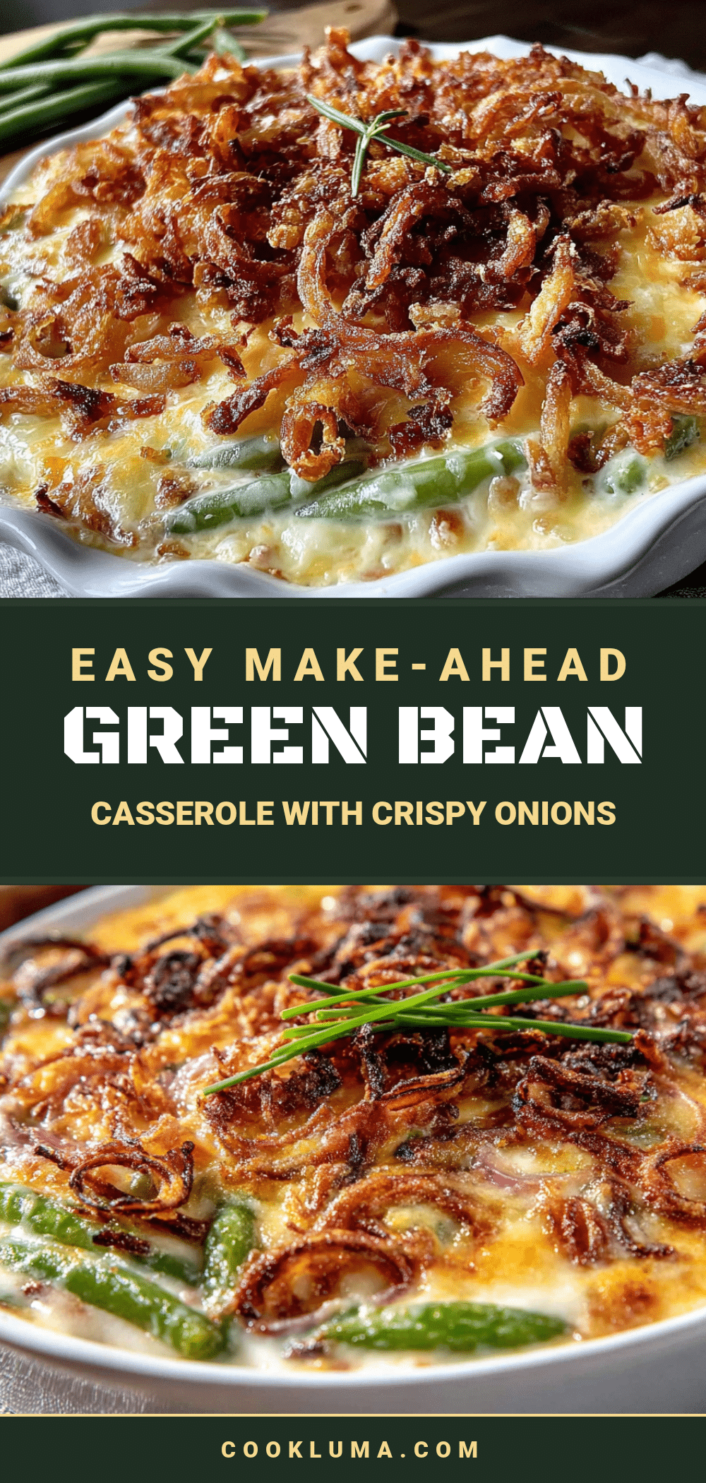 easy make-ahead green bean casserole recipe