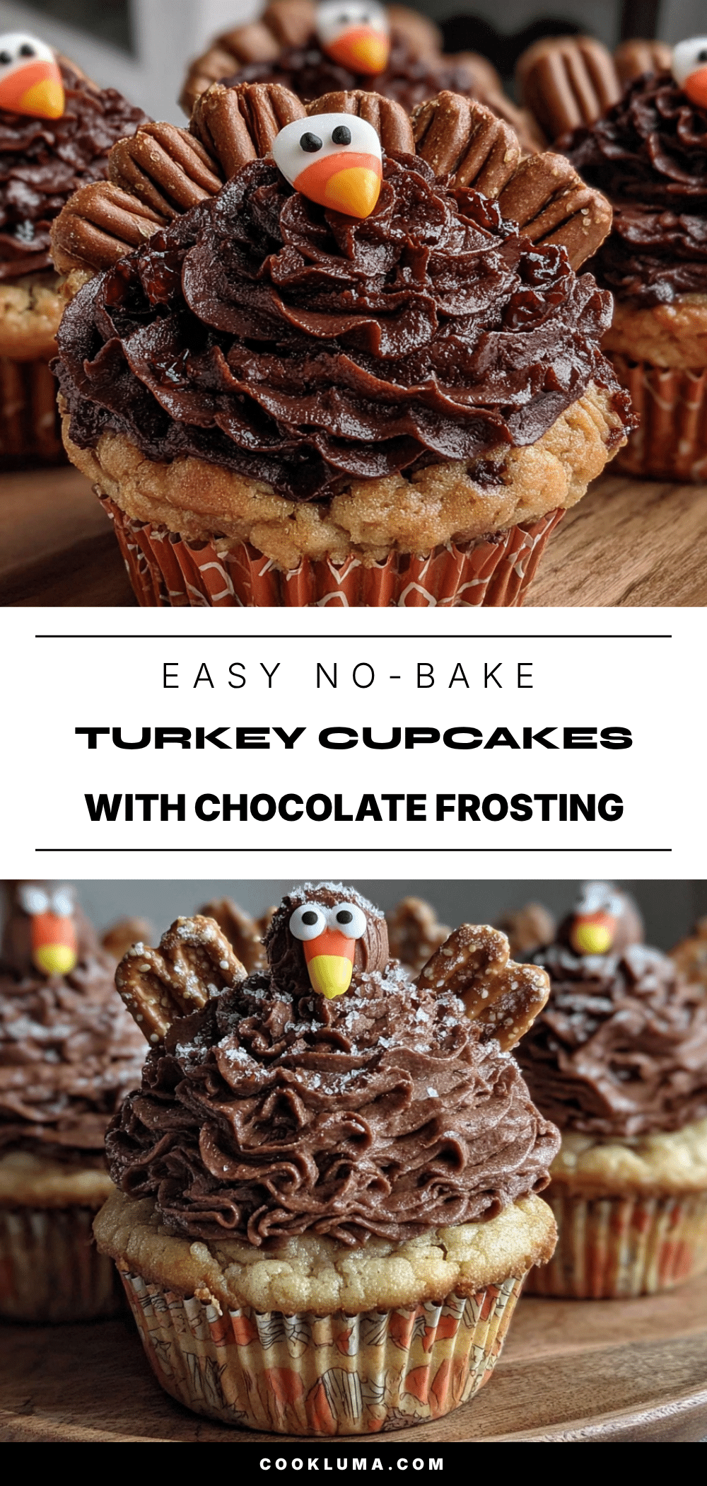 easy no-bake turkey cupcakes recipe