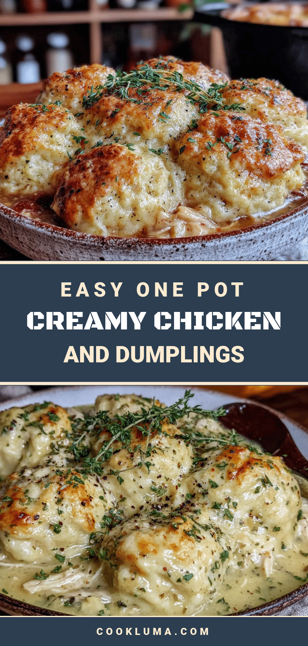 easy one pot creamy chicken and dumplings recipe
