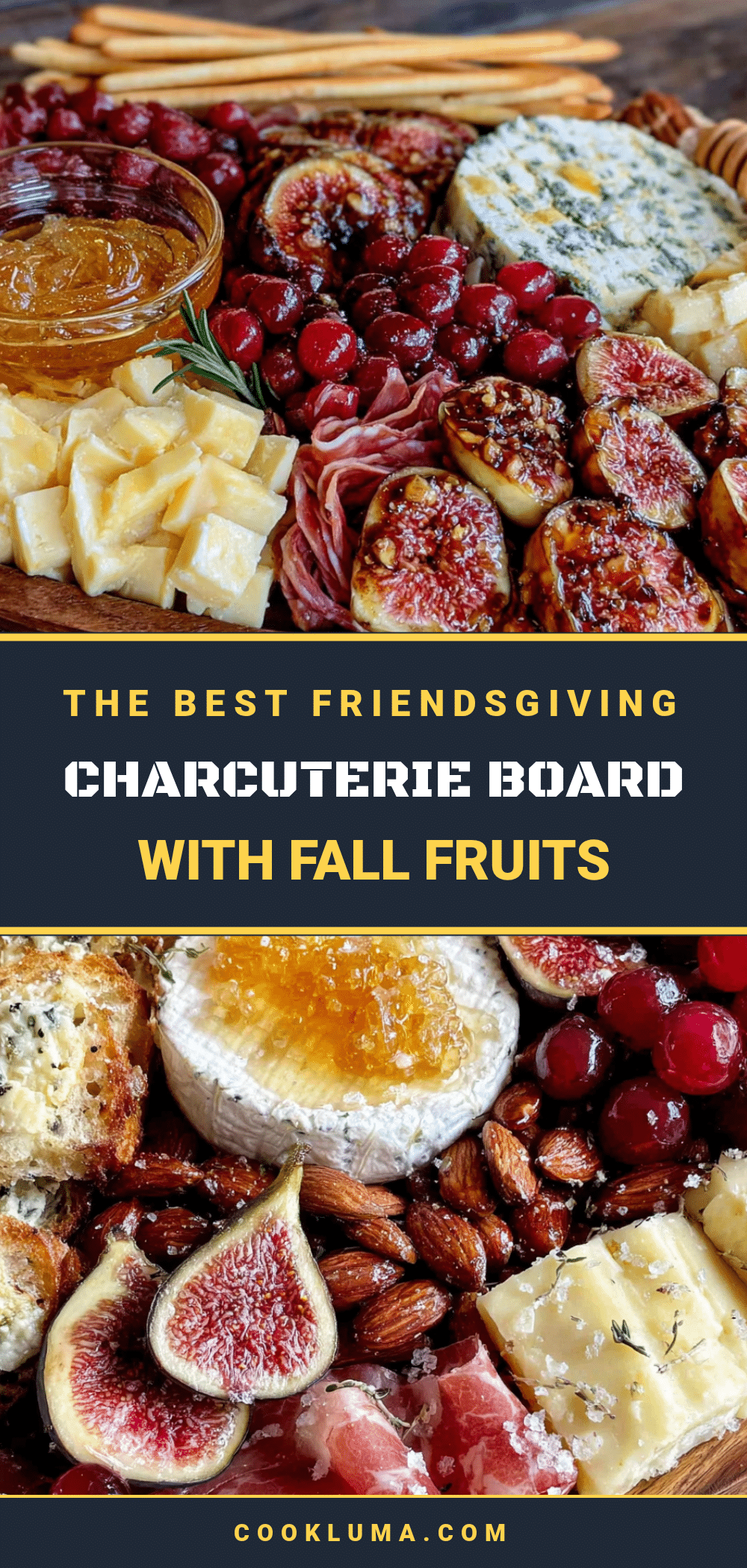 Friendsgiving charcuterie board with fall fruits recipe