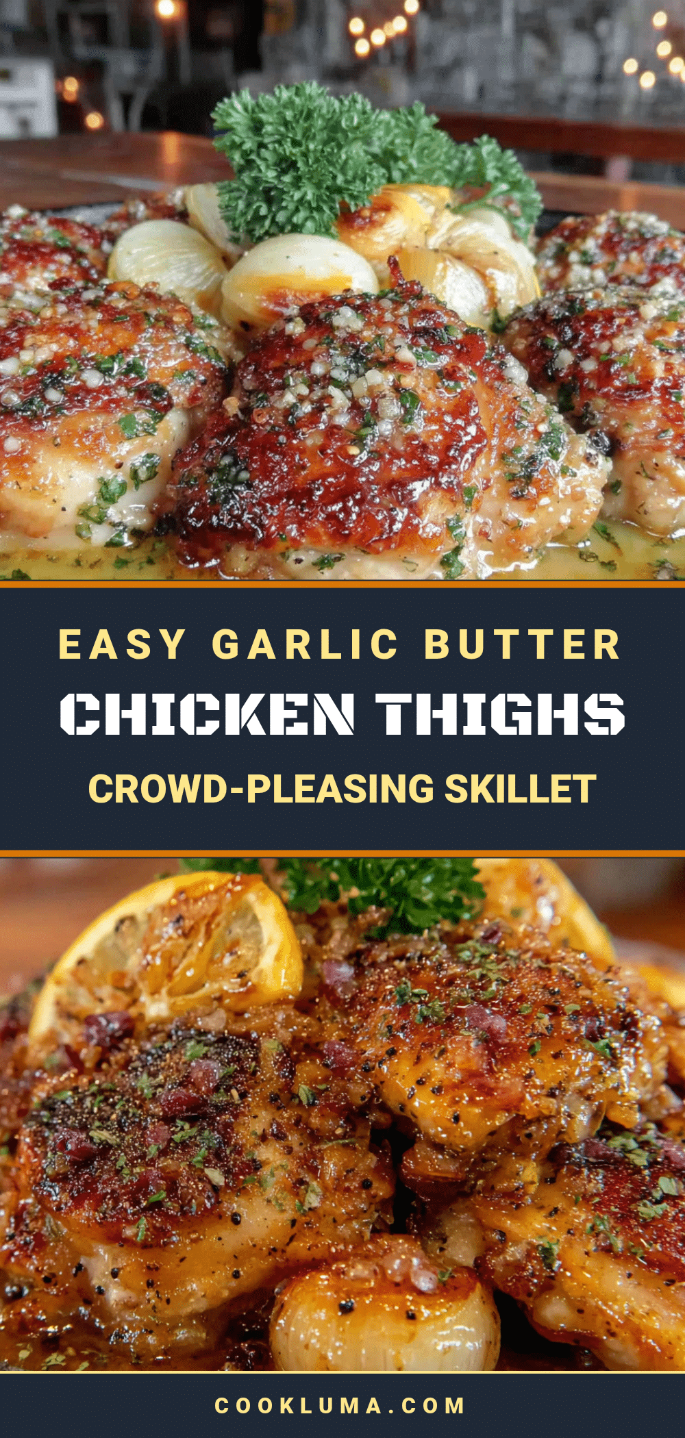 garlic butter chicken thighs recipe