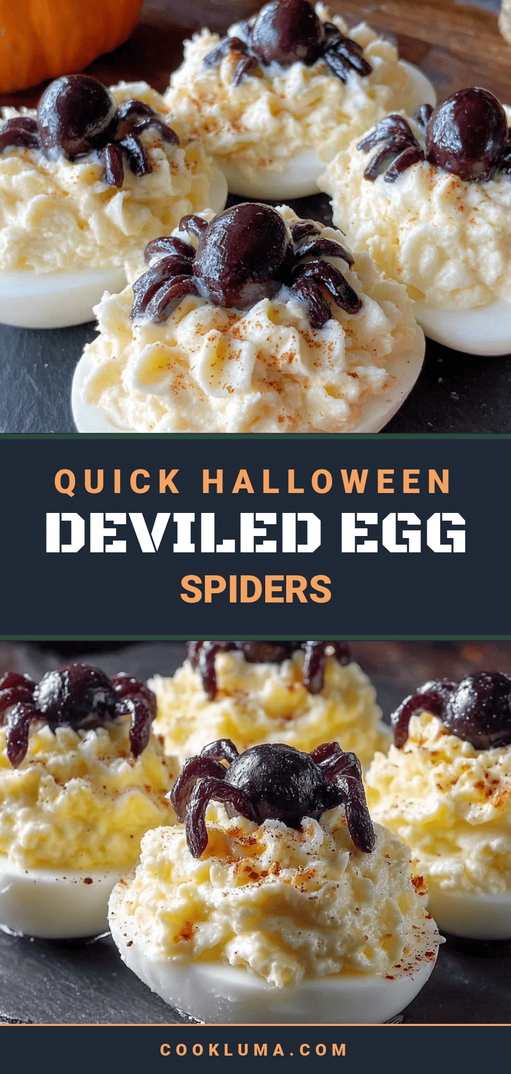 halloween deviled egg spiders recipe