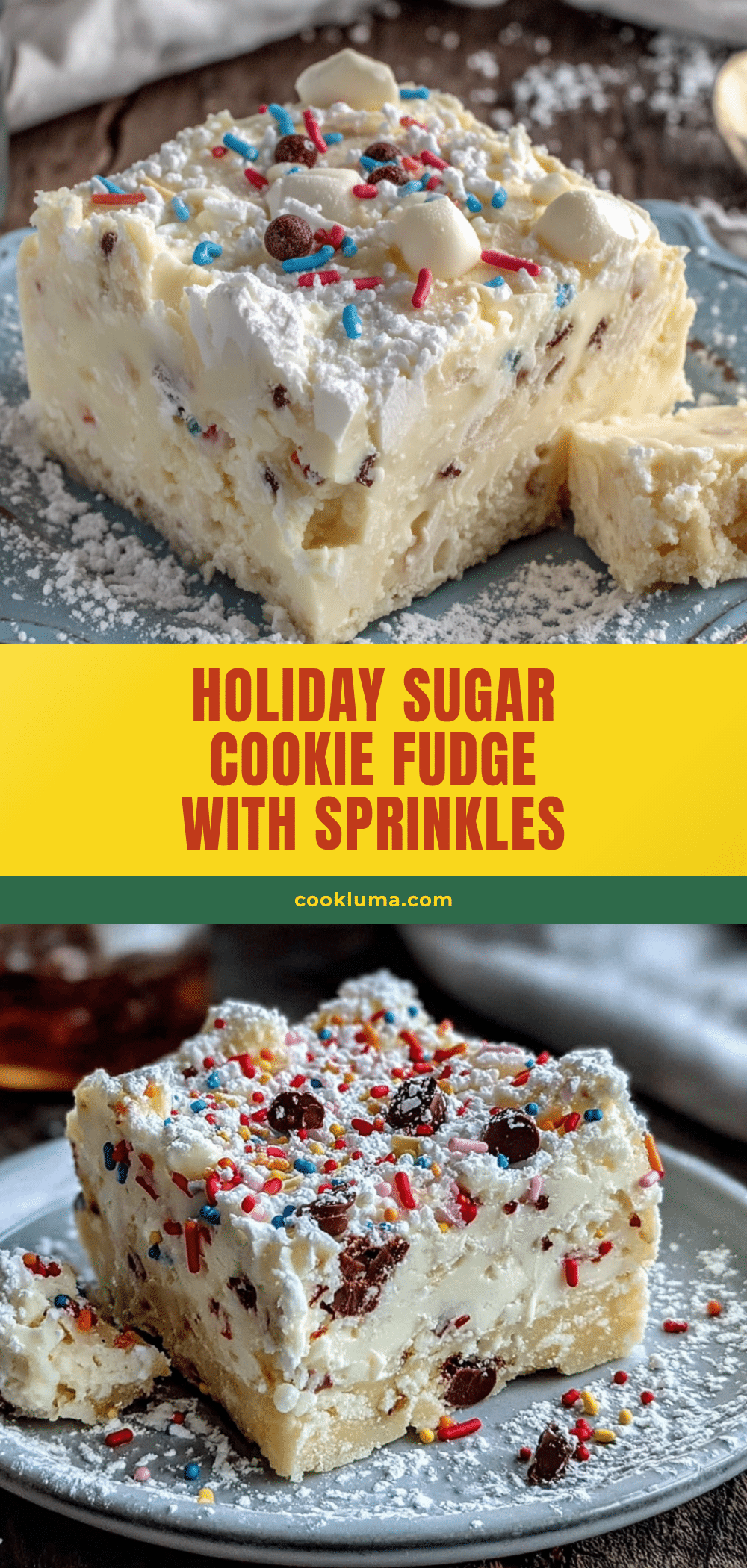 holiday sugar cookie fudge recipe