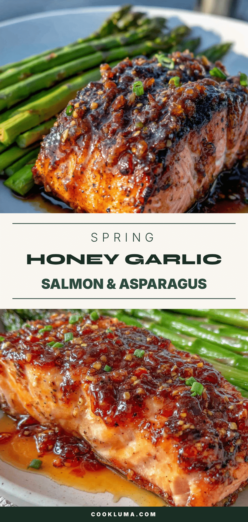 honey garlic salmon with asparagus recipe