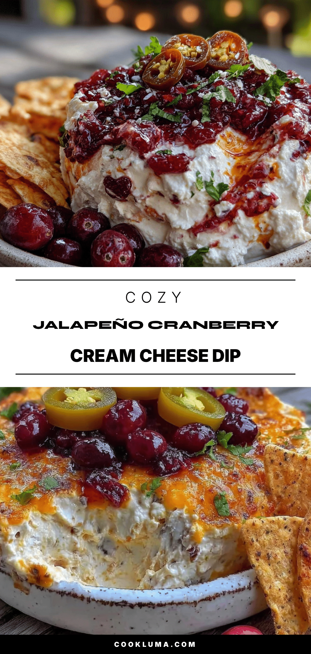 jalapeño cranberry cream cheese dip recipe