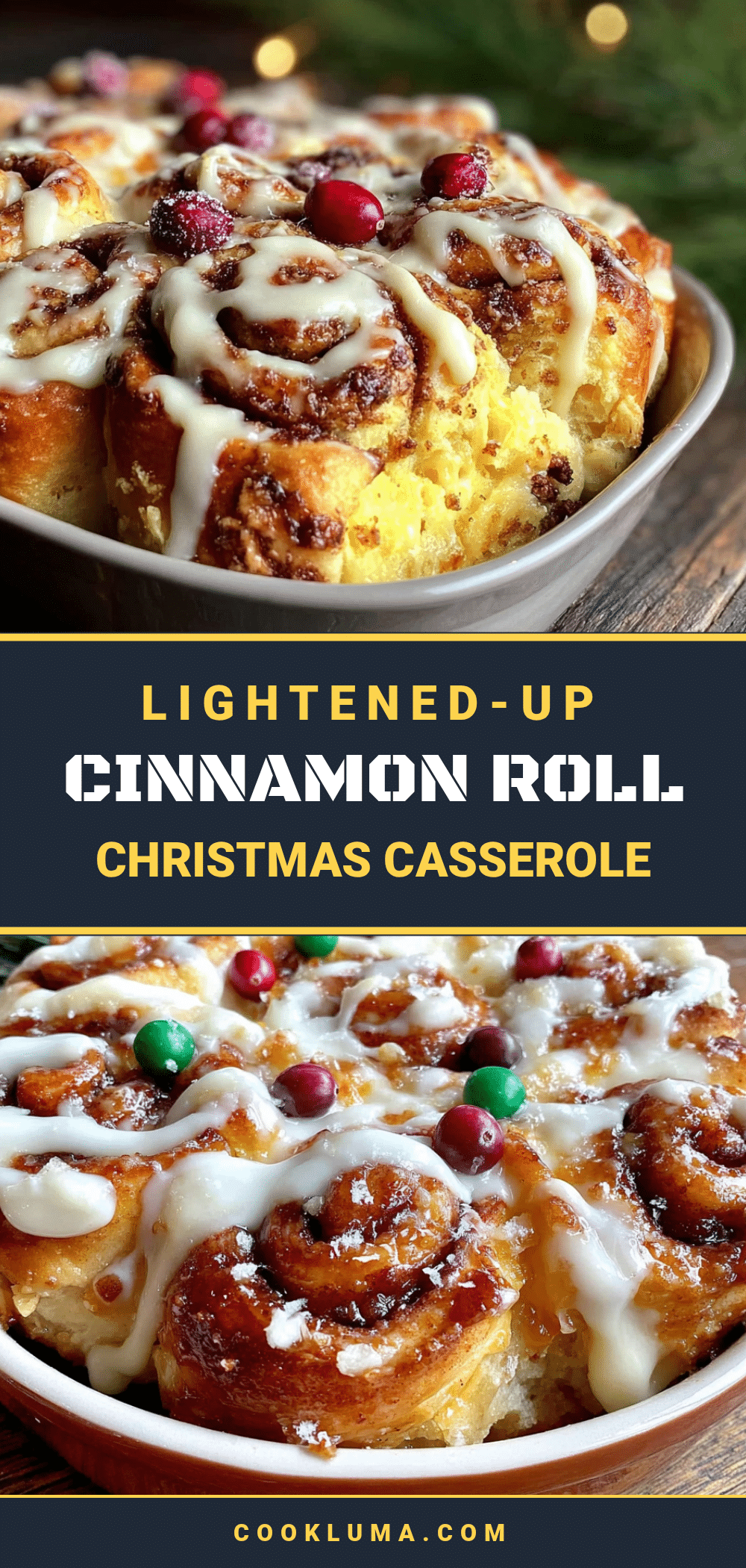 lightened-up cinnamon roll casserole recipe