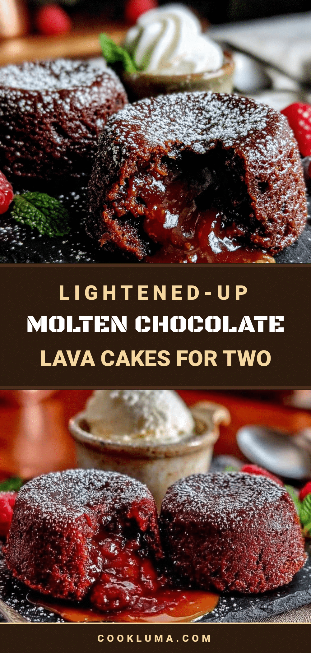 lightened-up molten chocolate lava cakes recipe