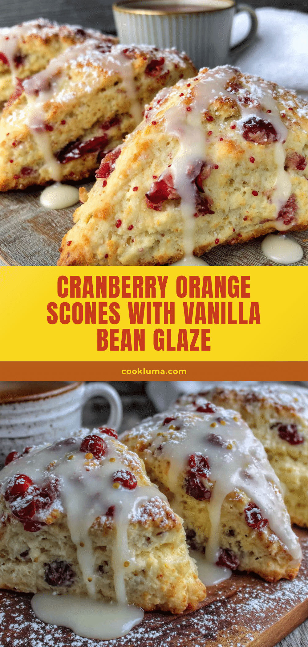 lighter cranberry orange scones recipe