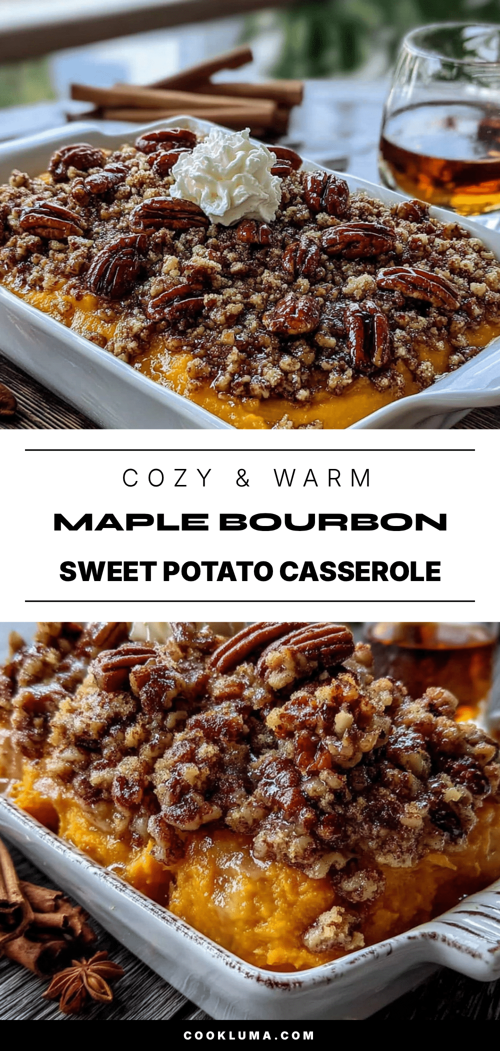 maple bourbon sweet potato casserole recipe