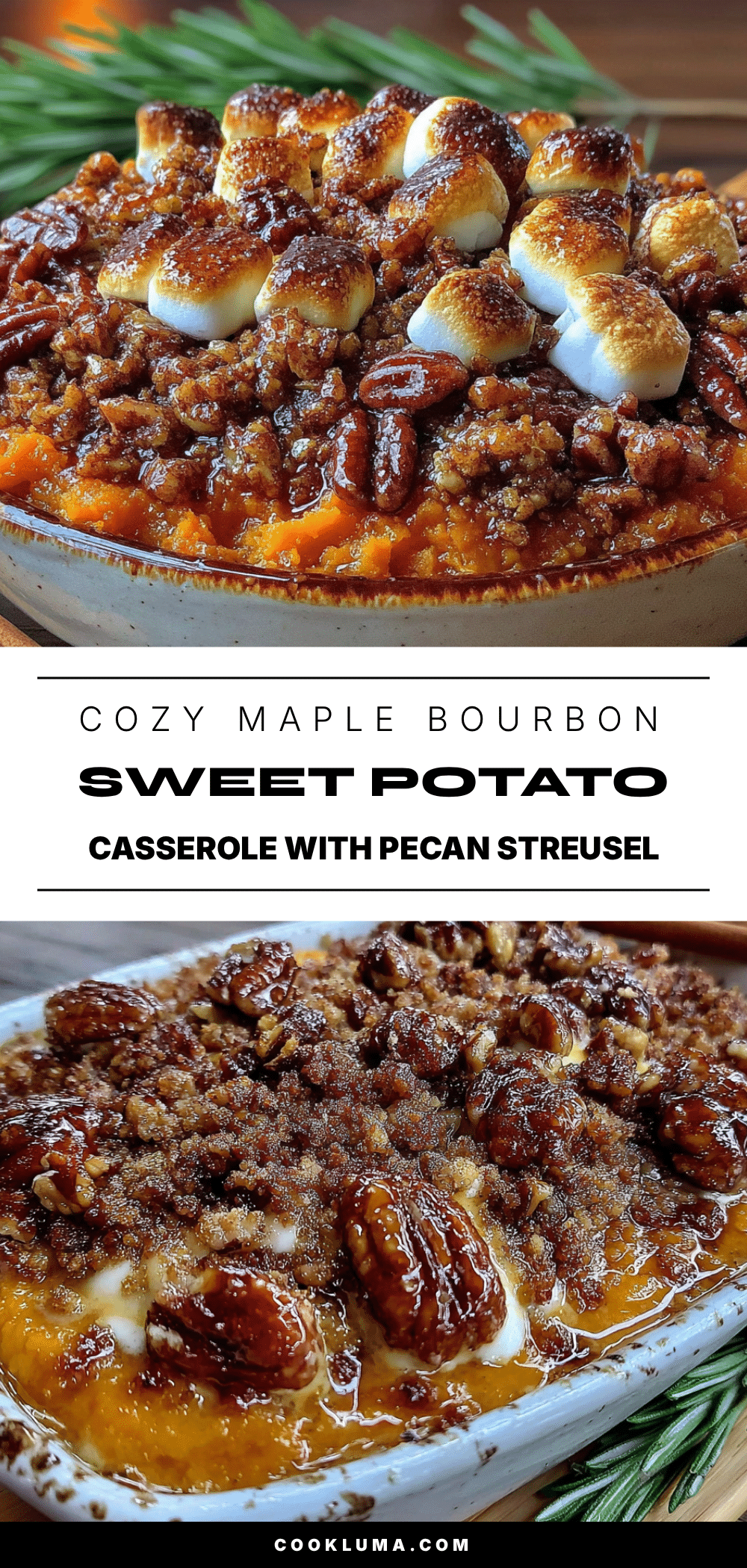 maple bourbon sweet potato casserole recipe