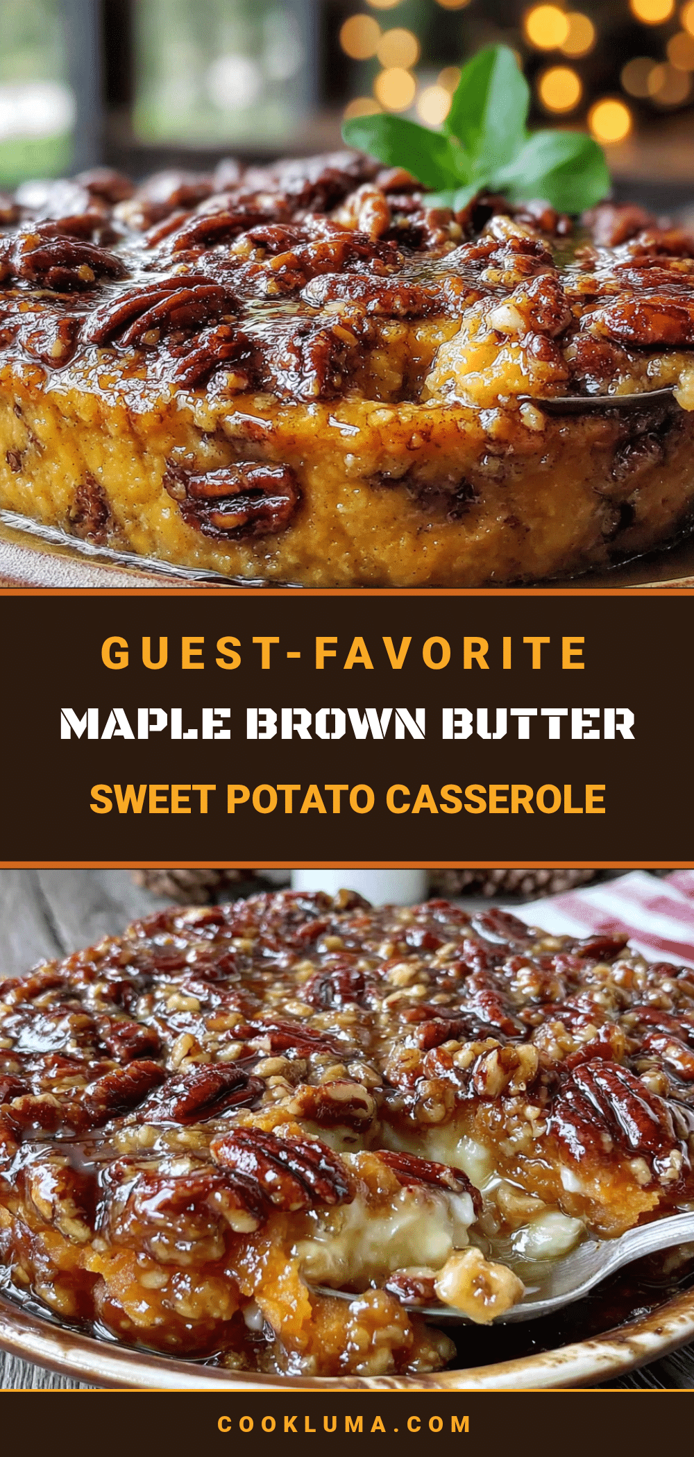 maple brown butter sweet potato casserole recipe