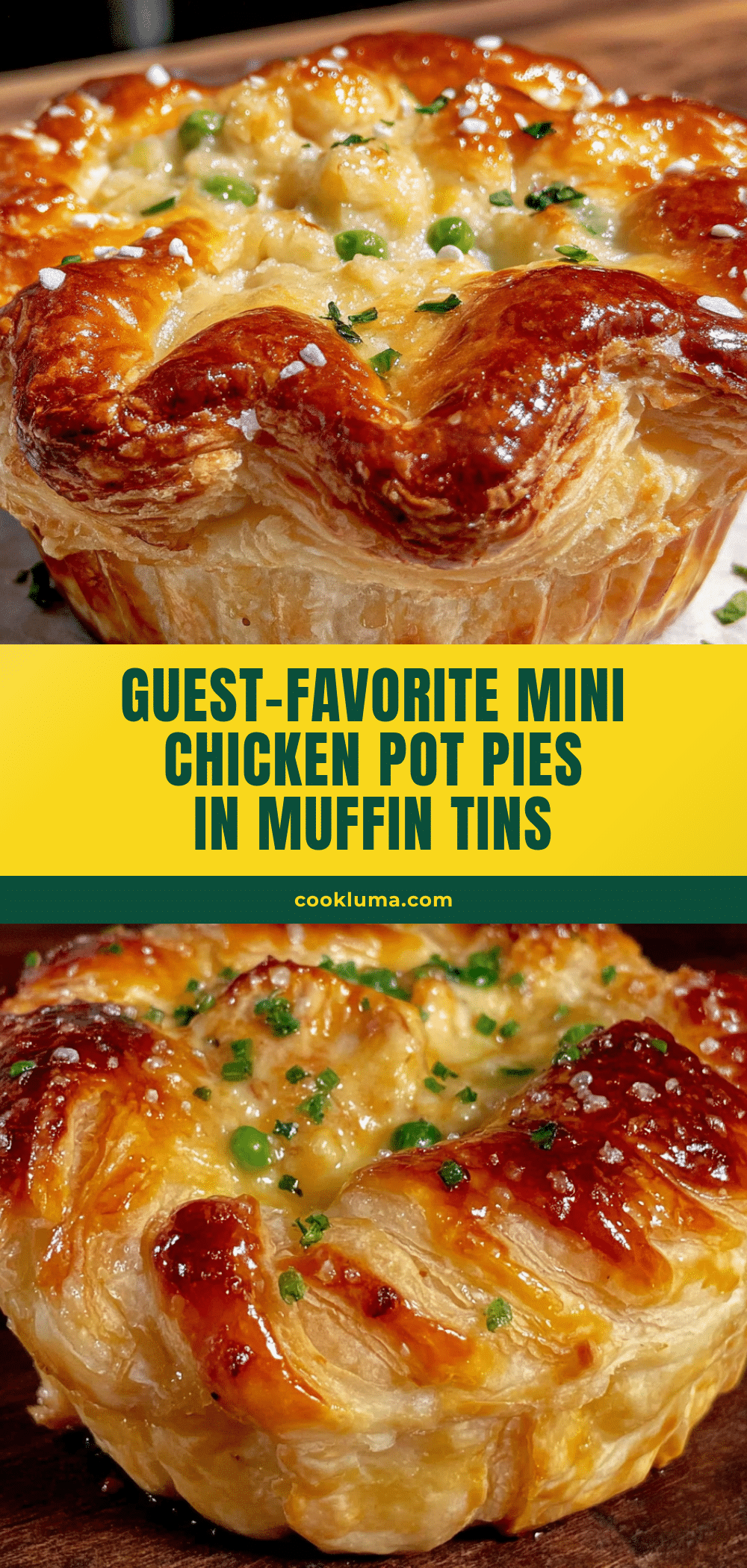 mini chicken pot pies in muffin tins recipe