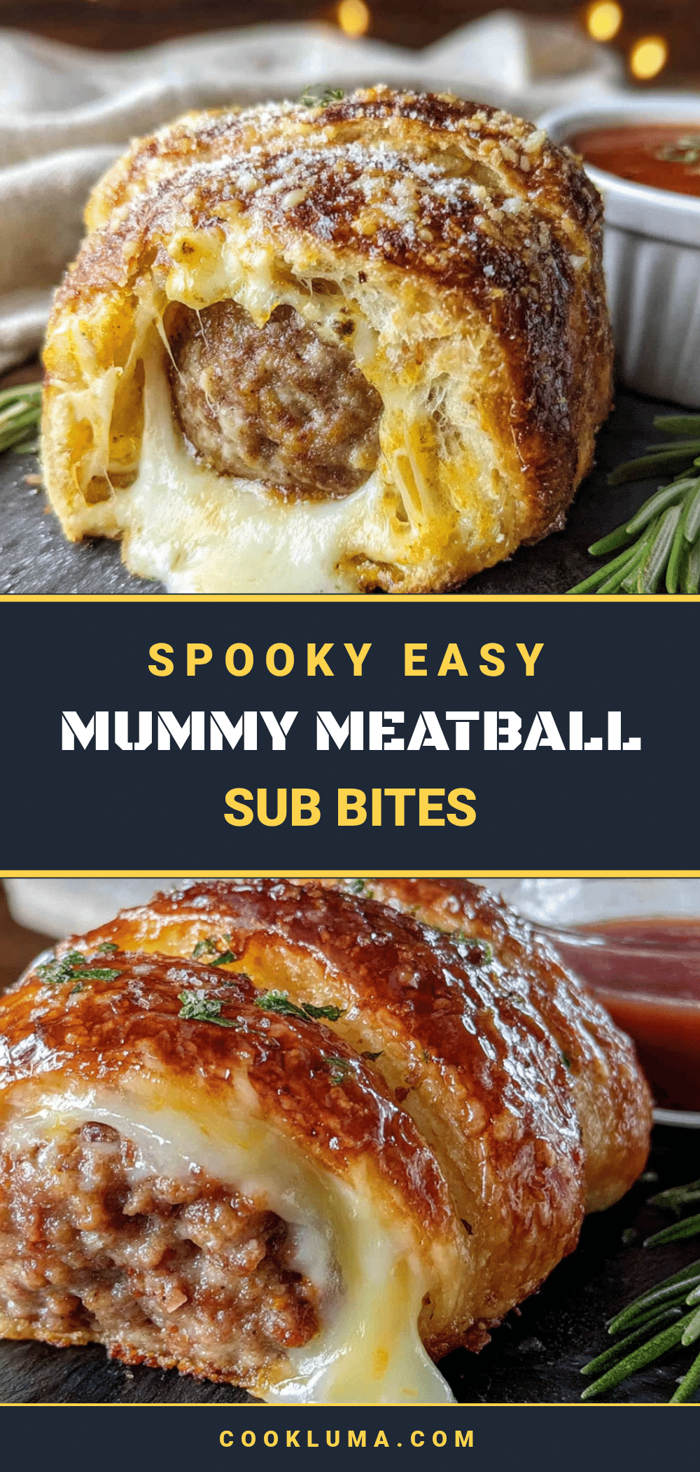 mummy meatball sub bites recipe
