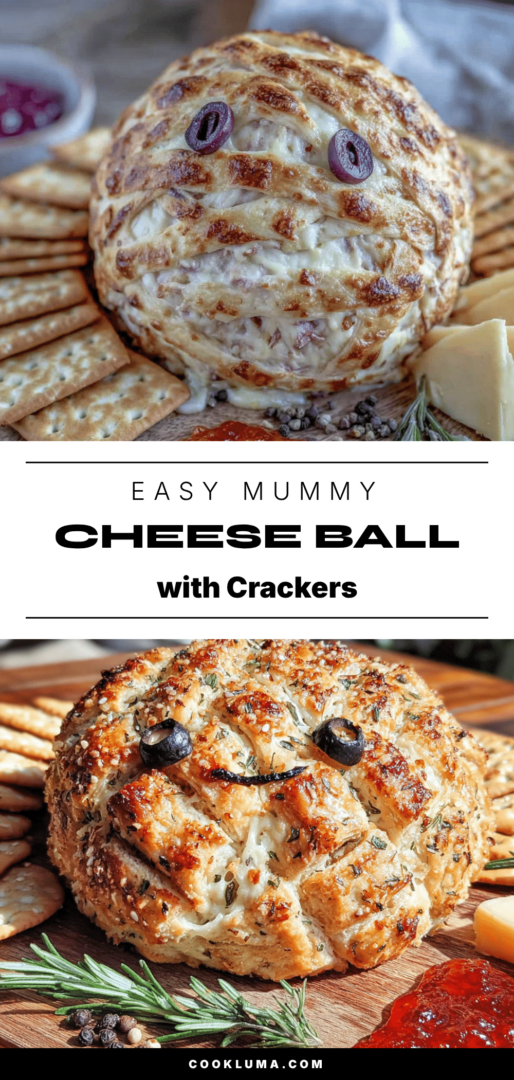mummy wrapped cheese ball recipe